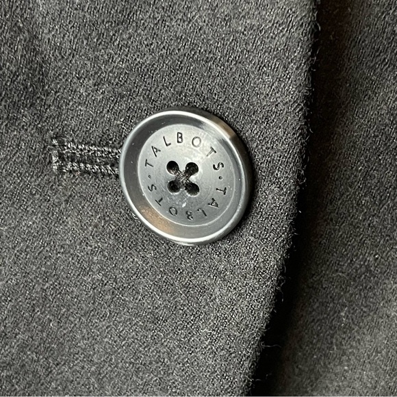 Talbots Black Italy Virgin Wool Blazer Jacket 14 - Picture 7 of 10